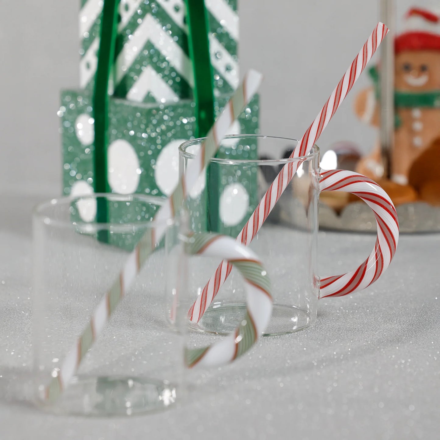 Glass Holiday Mug