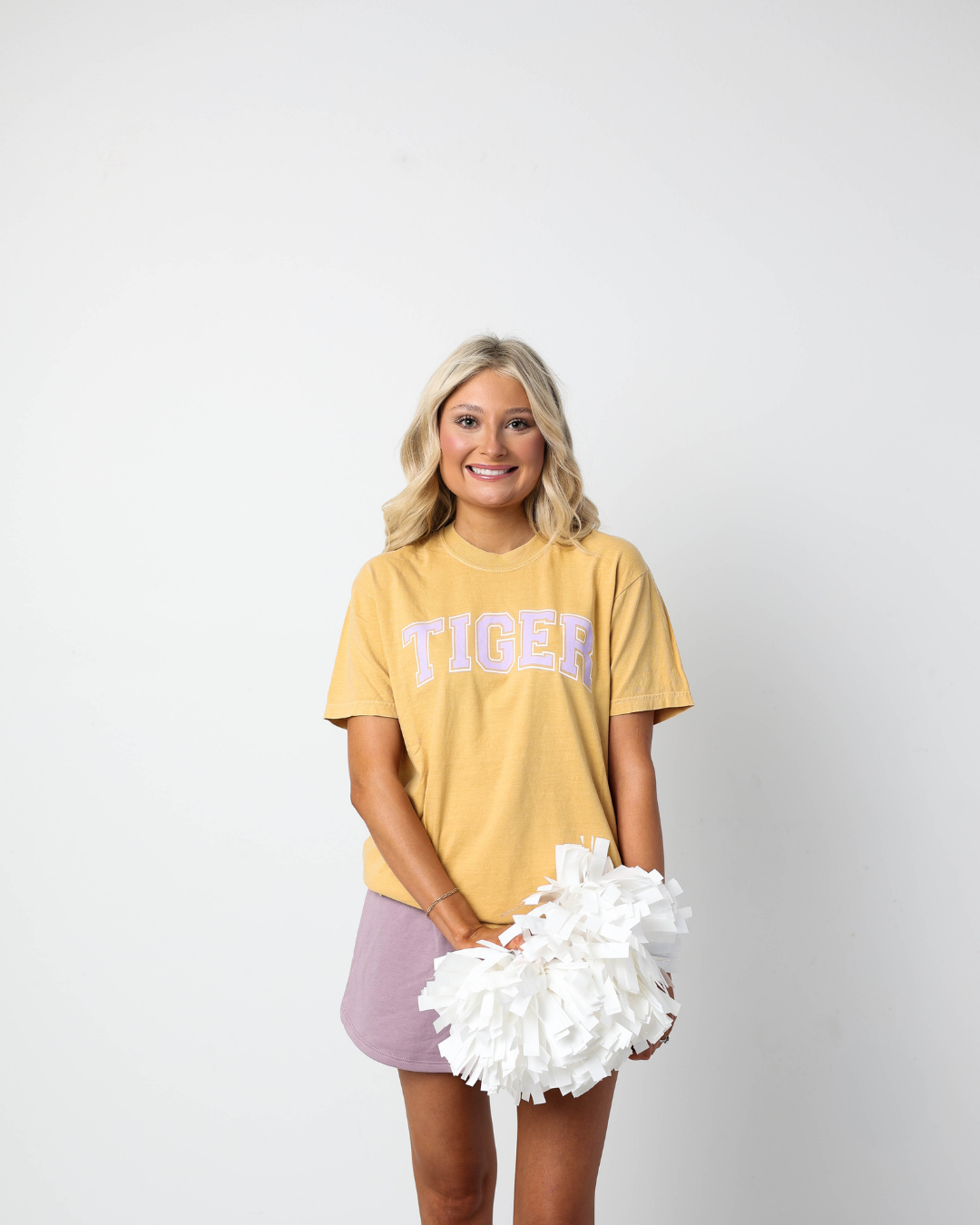 Tiger Block T-Shirt | Warm Yellow