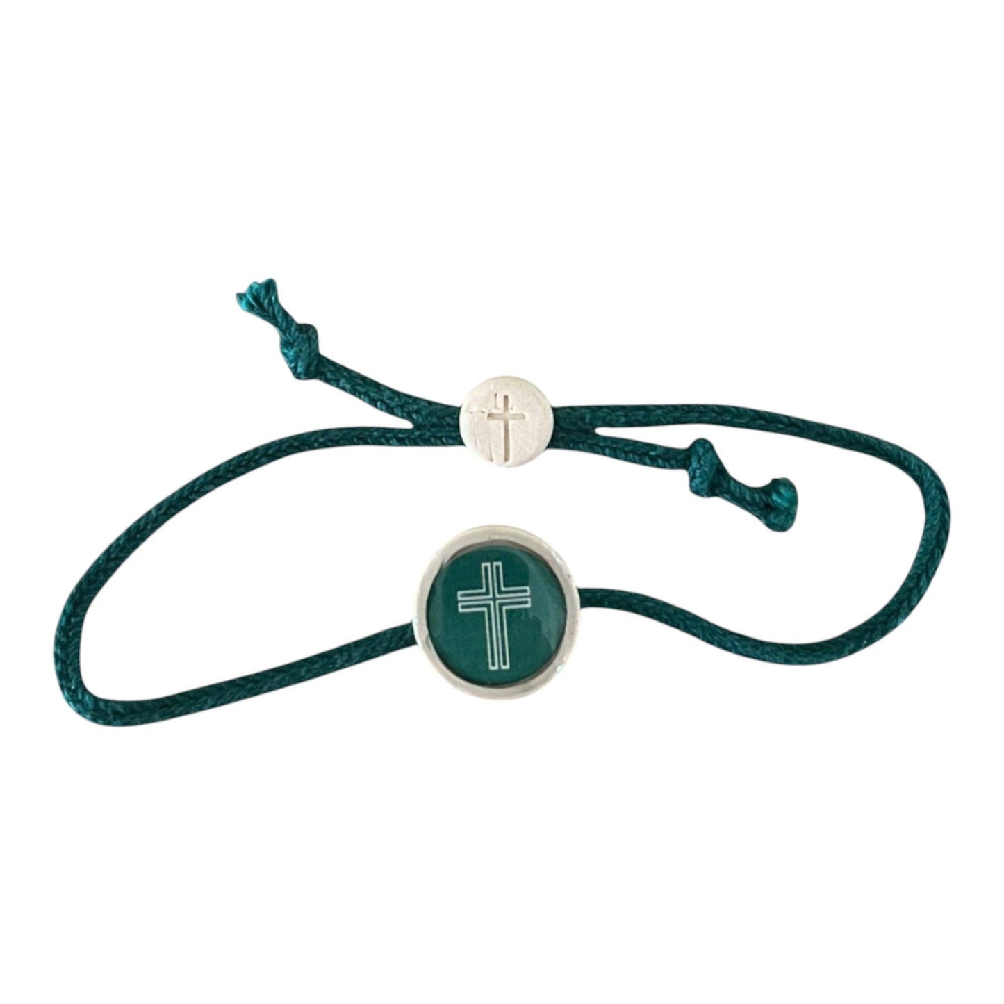 Tap To Pray® Bracelet | Sea Foam + Cross