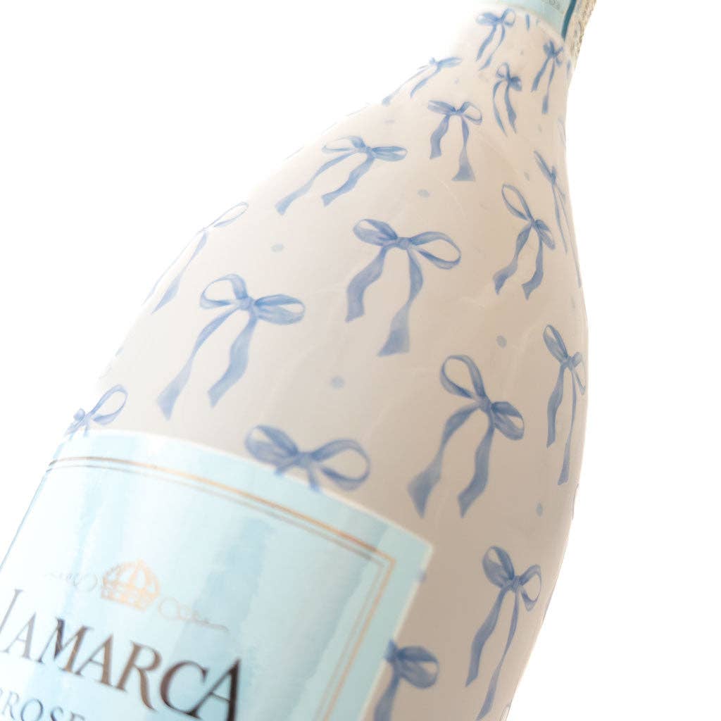 Beau Bottles Wrap | Grand-millenial Blue Bows