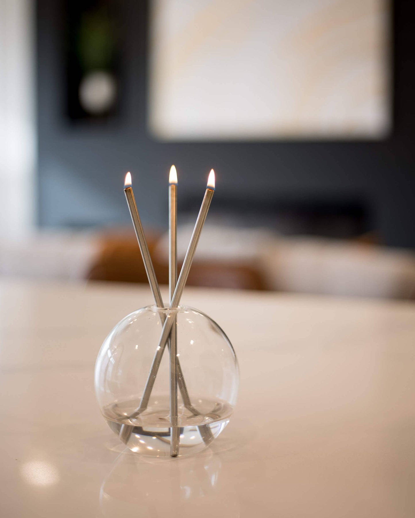 Silver Everlasting Candle
