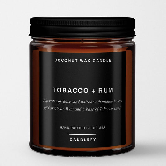 Tobacco + Rum Scented Candle 16oz