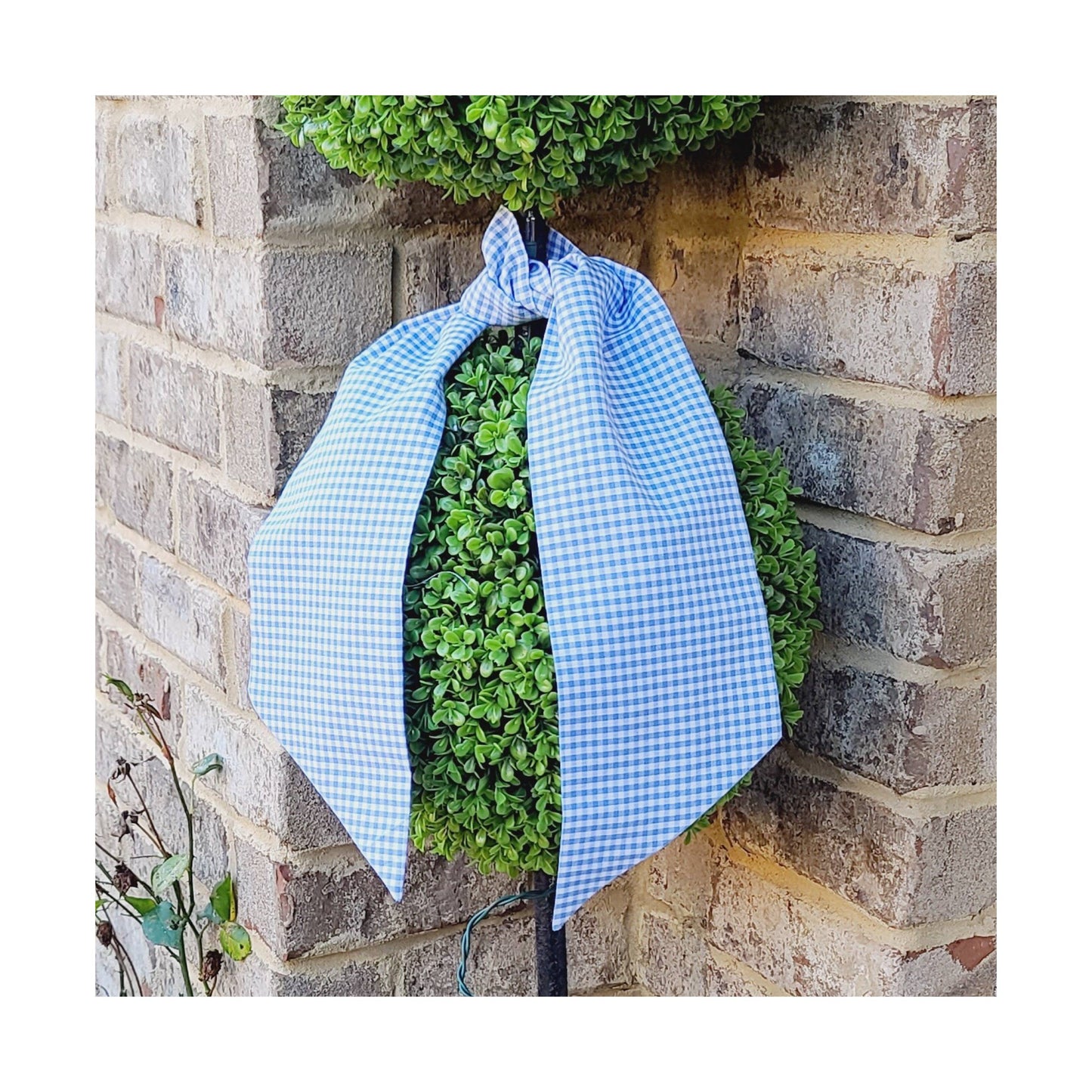 Chocolate Gingham Sash | 44”