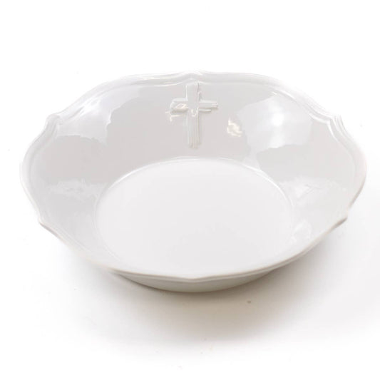 Cross Embossed Serving Bowl | 11"
