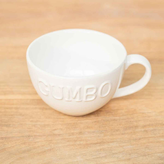 Gumbo Handle Bowl | Antique White 4.5" x 3"