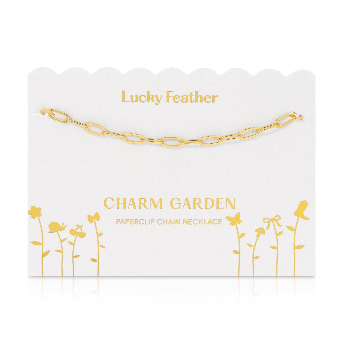 Charm Garden Paperclip Chain | Gold (18-20”)