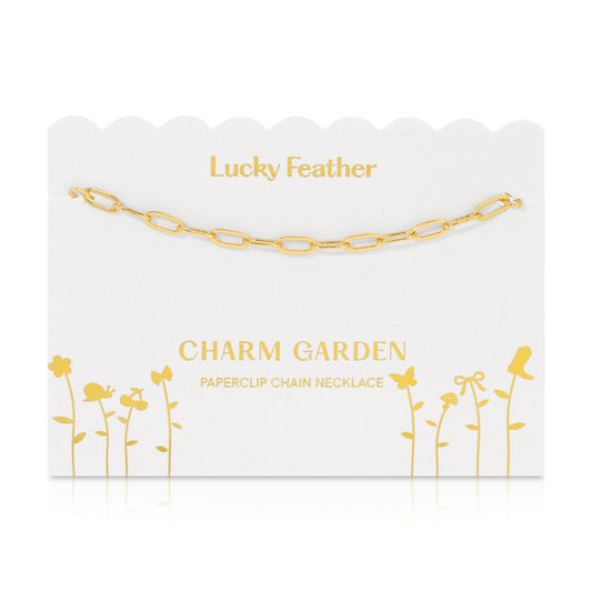 Charm Garden Paperclip Chain | Gold (18-20”)