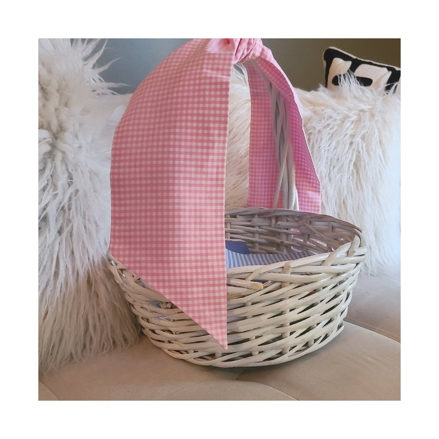 Chocolate Gingham Sash | 44”