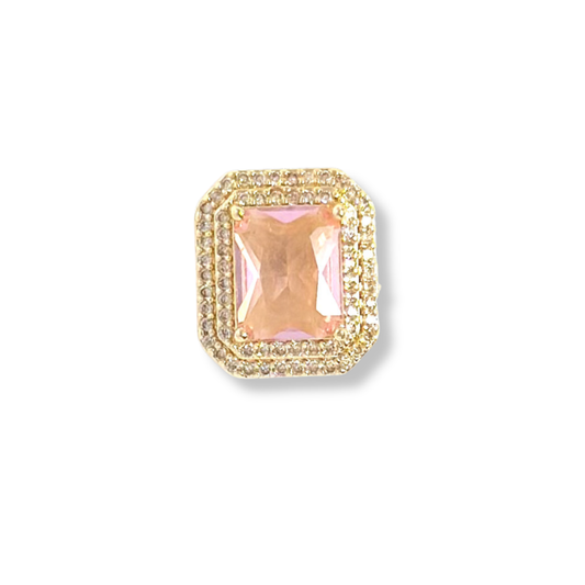 Slider Watch Charm | Pink Rhinestone