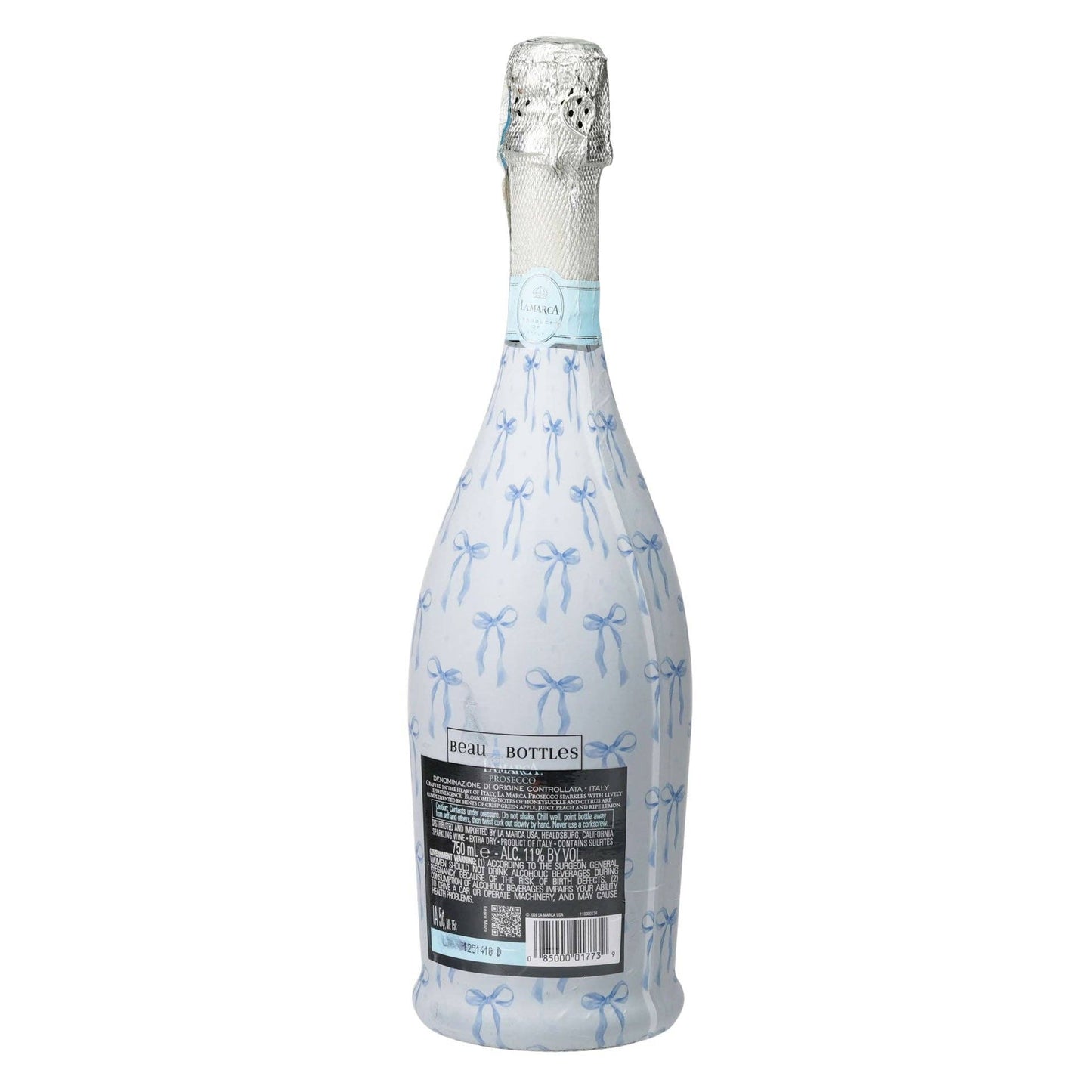 Beau Bottles Wrap | Grand-millenial Blue Bows