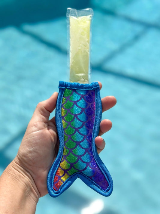 Neoprene Popsicle Holder "Mermaid Blue"