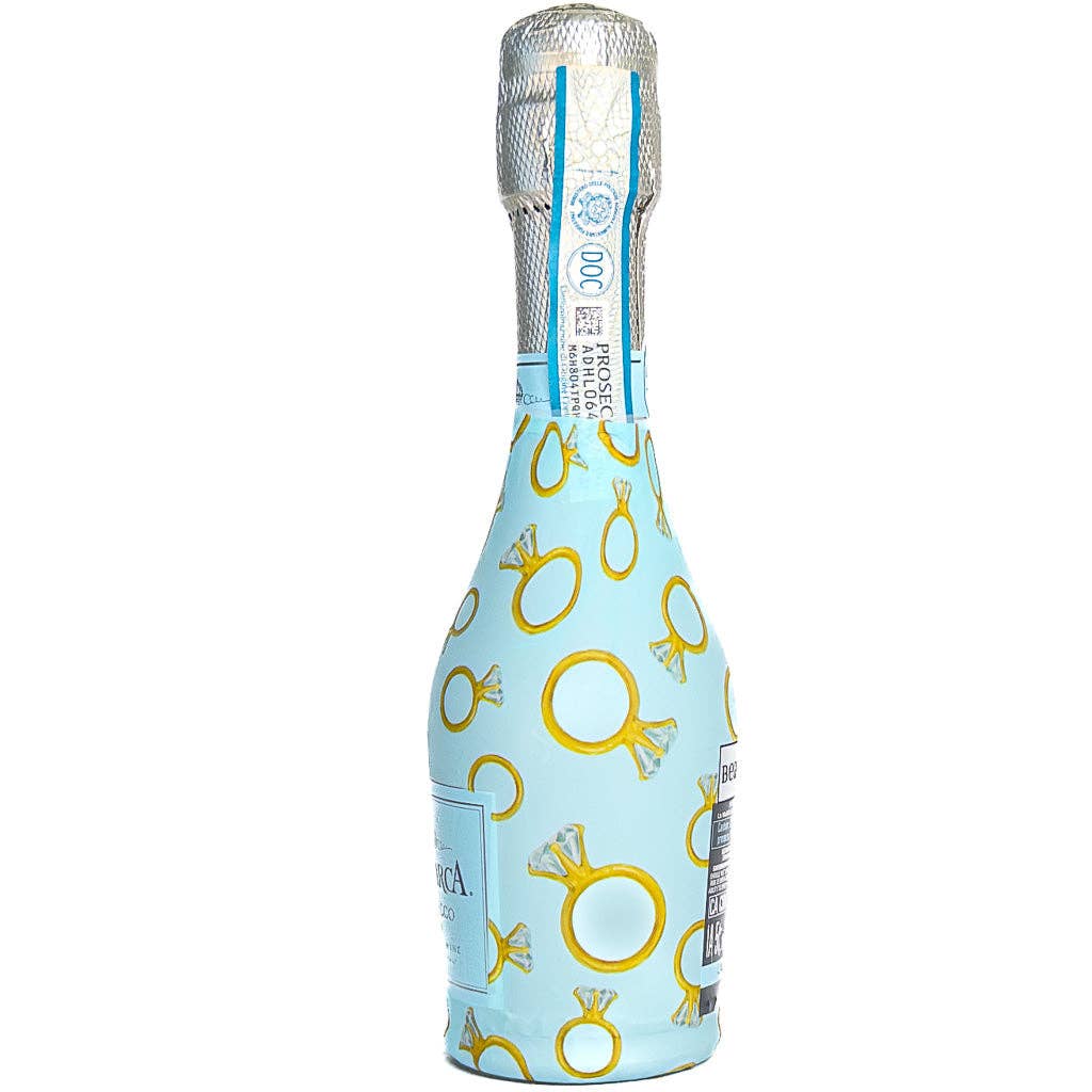 Beau Bottles Wrap MINI | Blue Engagement Ring - Set of Six