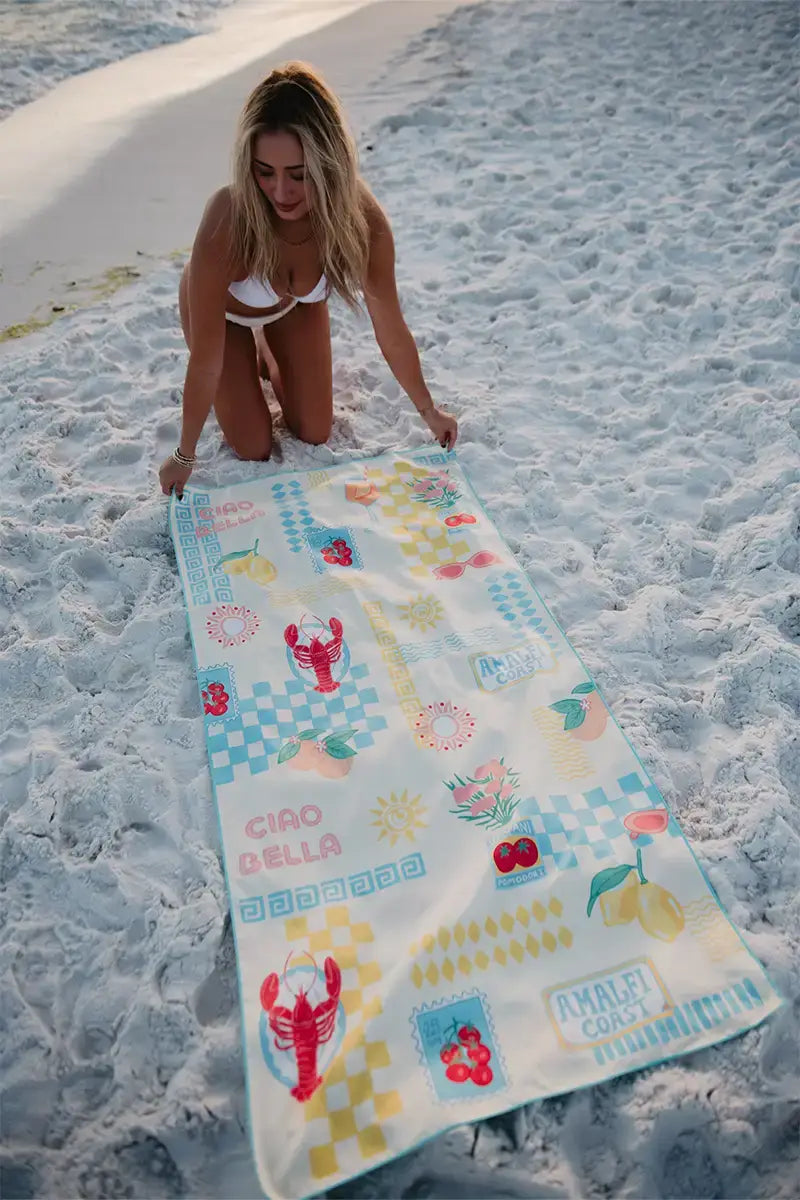 Italian Summer Reversible Beach Towel