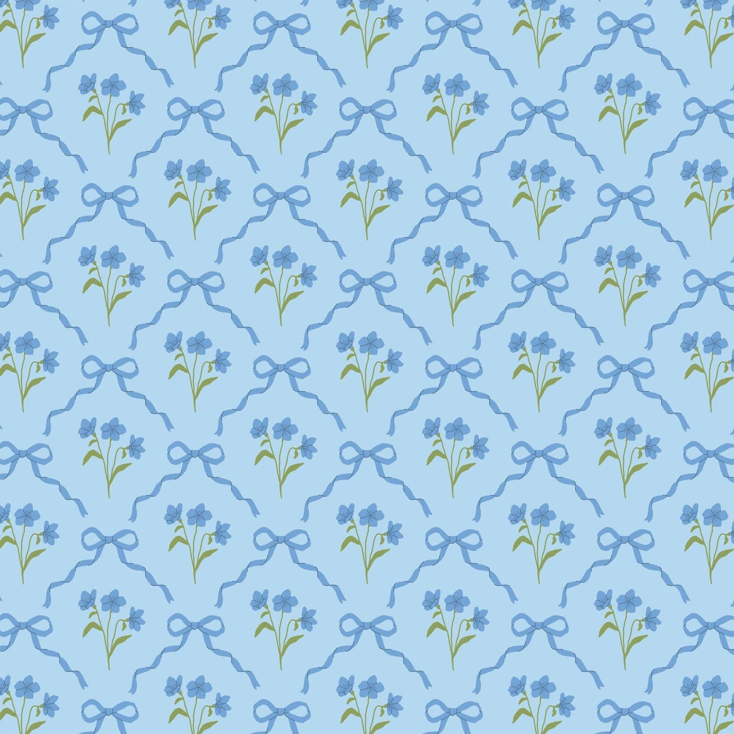Beau Bottles Wrap | Blue Bows and Blossoms
