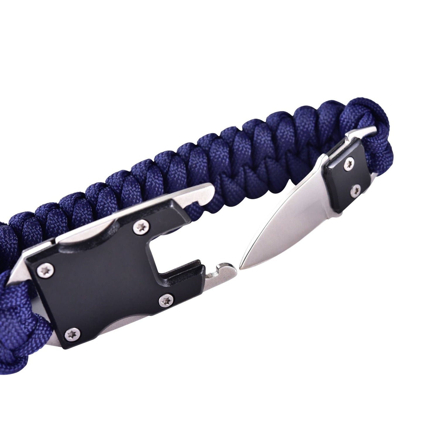 Paracord Survival Bracelet | Black