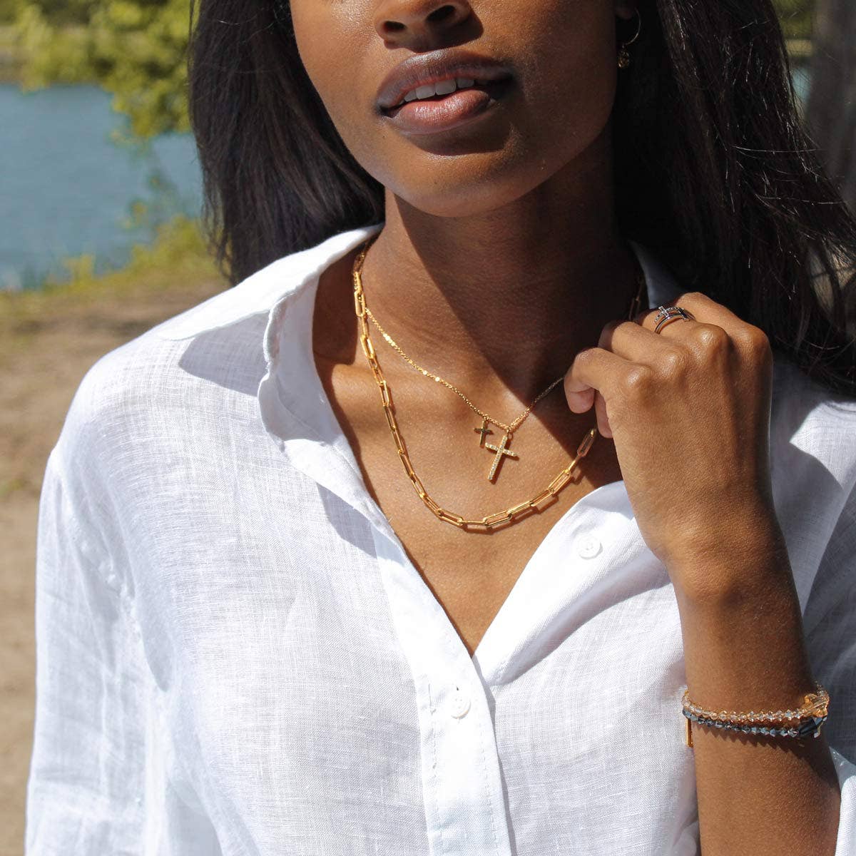 Walk By Faith Necklace | Gold
