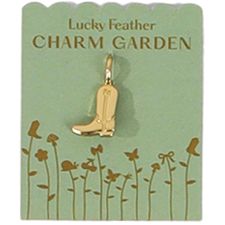 Charm Garden Cowboy Boot Charm | Gold