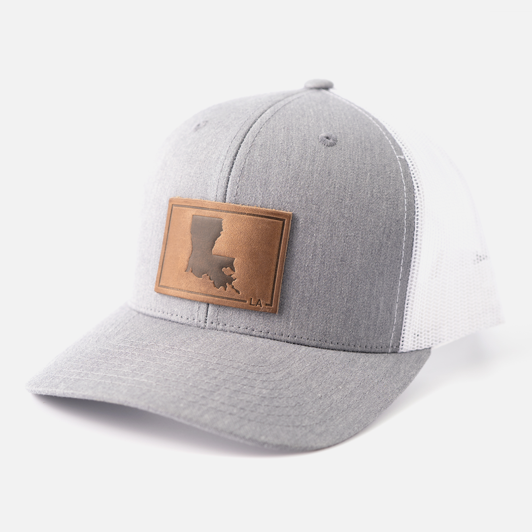 Leather Patch Louisiana Hat| Charcoal