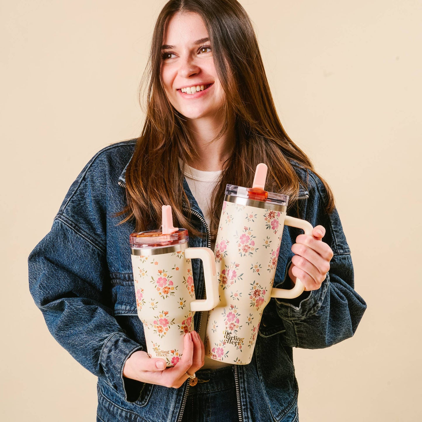 40oz Flip Straw Tumbler | Endless Daydream Cream