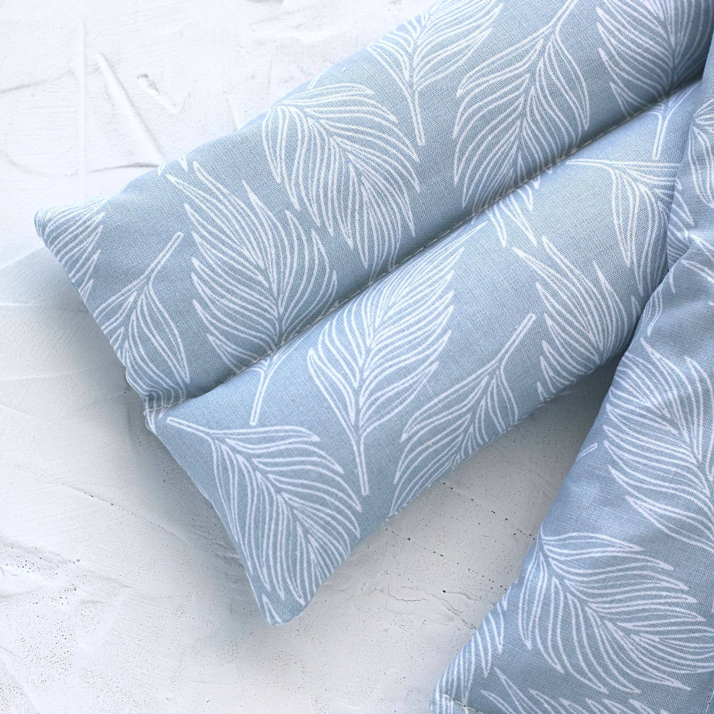 Heating Cooling Neck & Body Weighted Wrap | Powder Blue Foliage