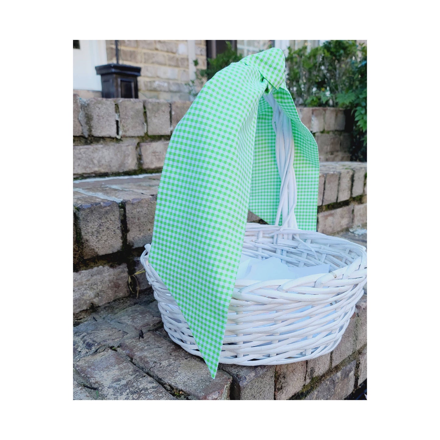 Chocolate Gingham Sash | 44”