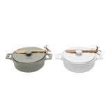 Brie Baker w/ Lid & Spreader | White