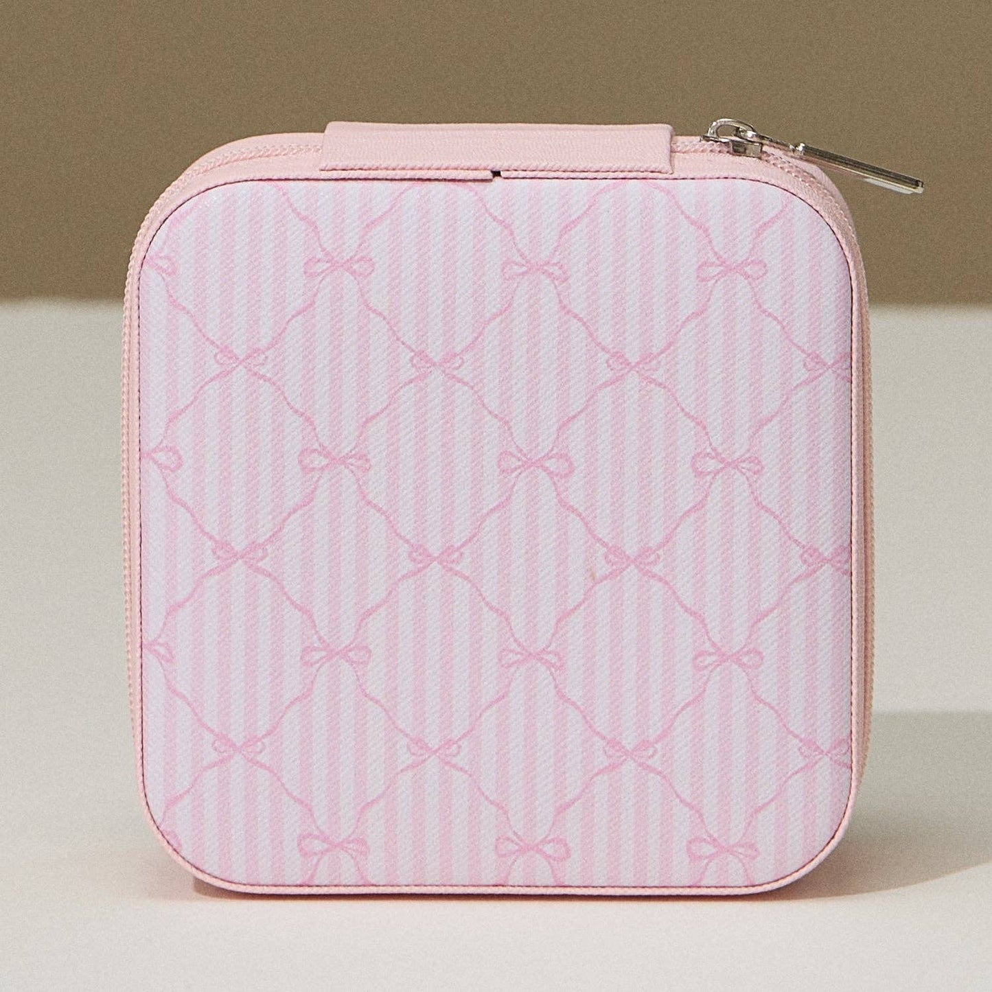 Pink Bow Travel Size Jewelry Box
