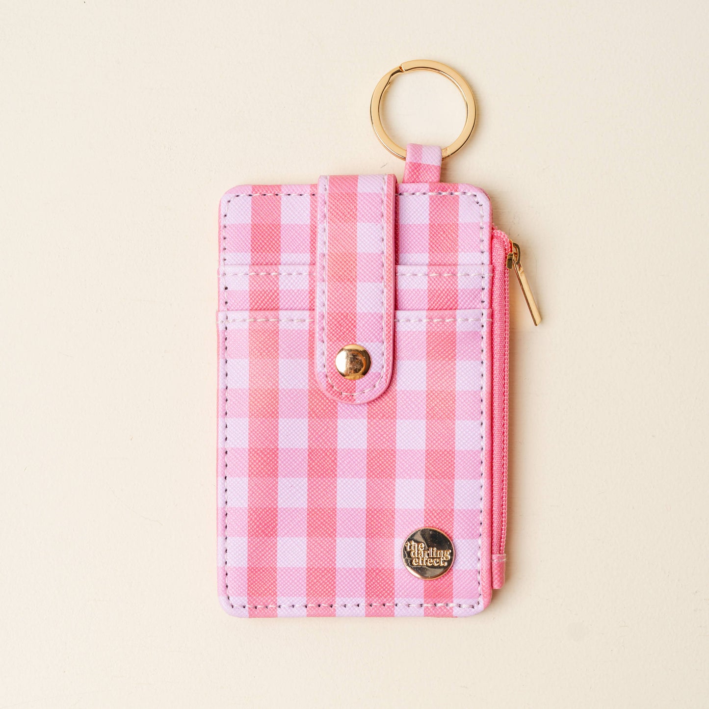 Keychain Wallet | Gingham Red