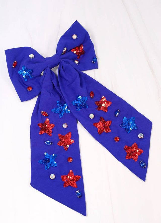 Shine Bright Bow | Blue