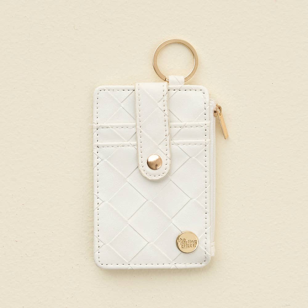 Keychain Wallet | Woven White