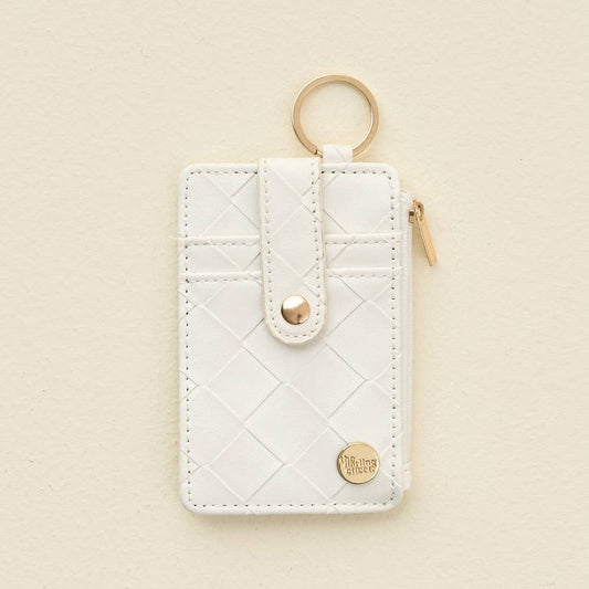 Keychain Wallet | Woven White