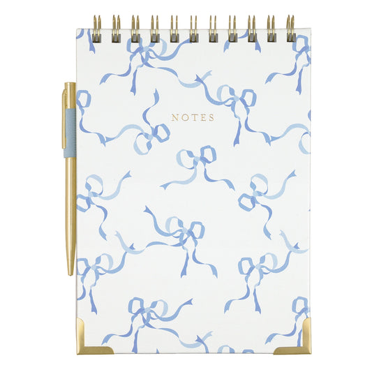 Blue Bows Herloom Cottage Steno Pad Set