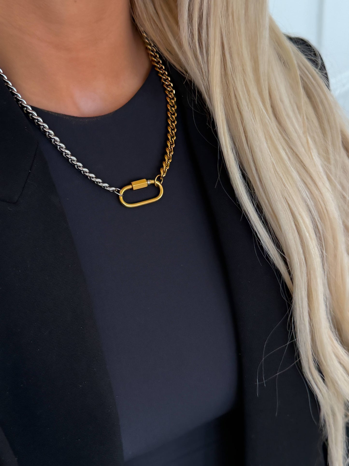 Paisley Two-Tone Necklace