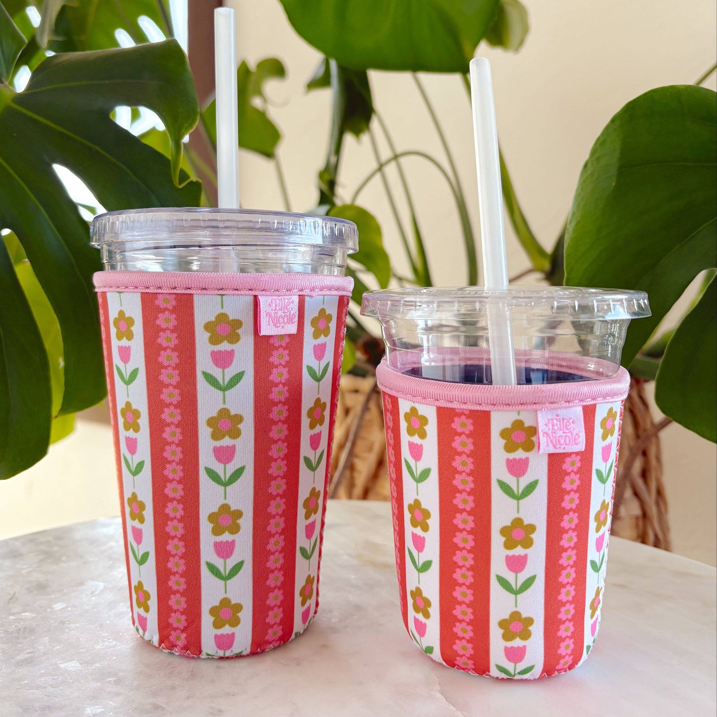 Coffee Cup Cover | Tulip Stripes SMALL