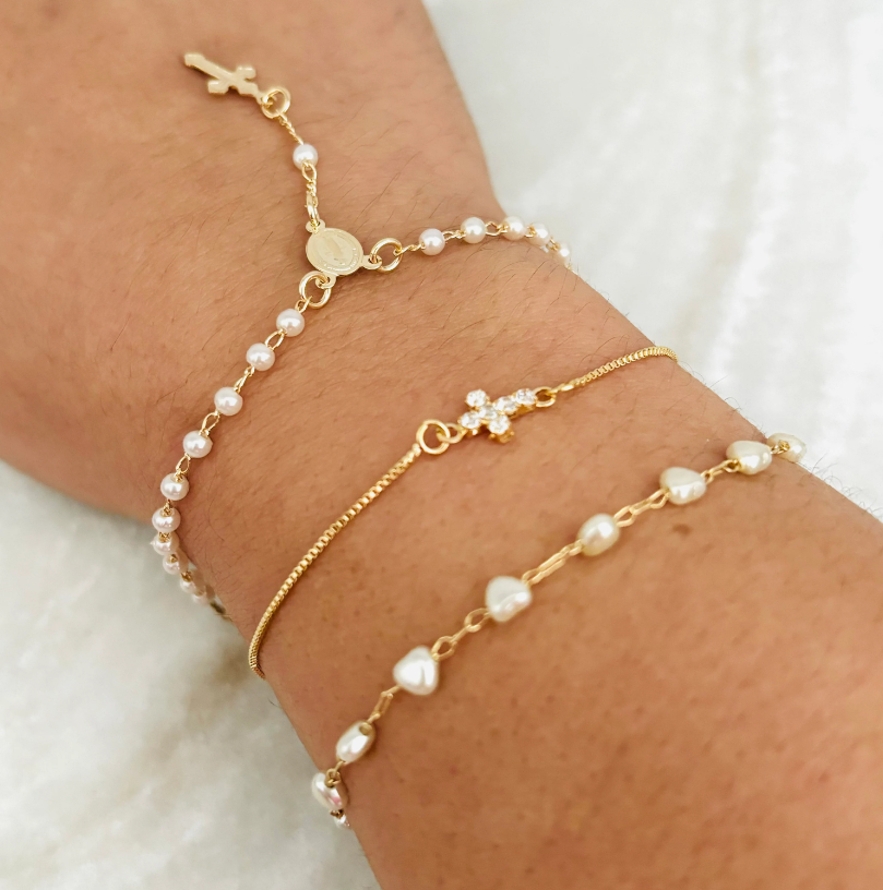 Gold Rosary Bracelet