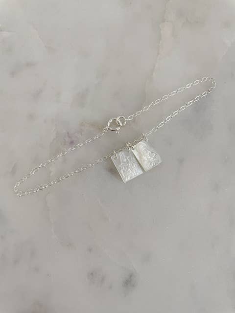 Silver Scapular Bracelet | 7"L