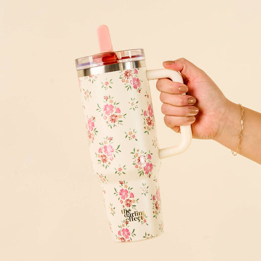 40oz Flip Straw Tumbler | Endless Daydream Cream