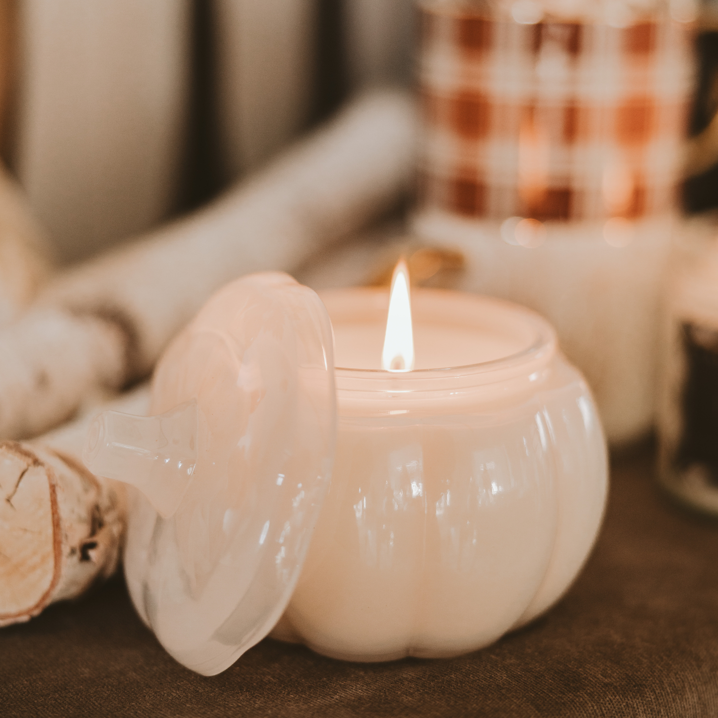 Warm and Cozy Soy Candle | 20 oz Pumpkin Jar