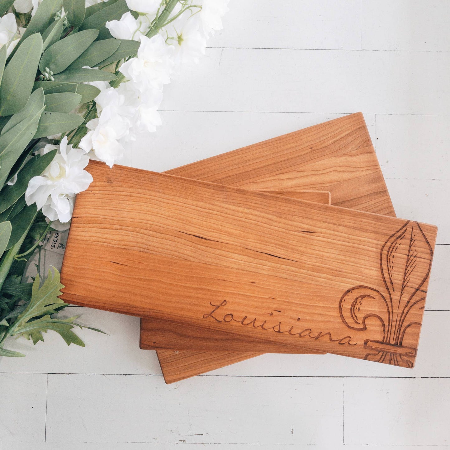 Fleur De Lis Cutting Board | 16" x 5"