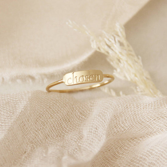 Chosen Ring, Ephesians 1:4-5: Gold | 7