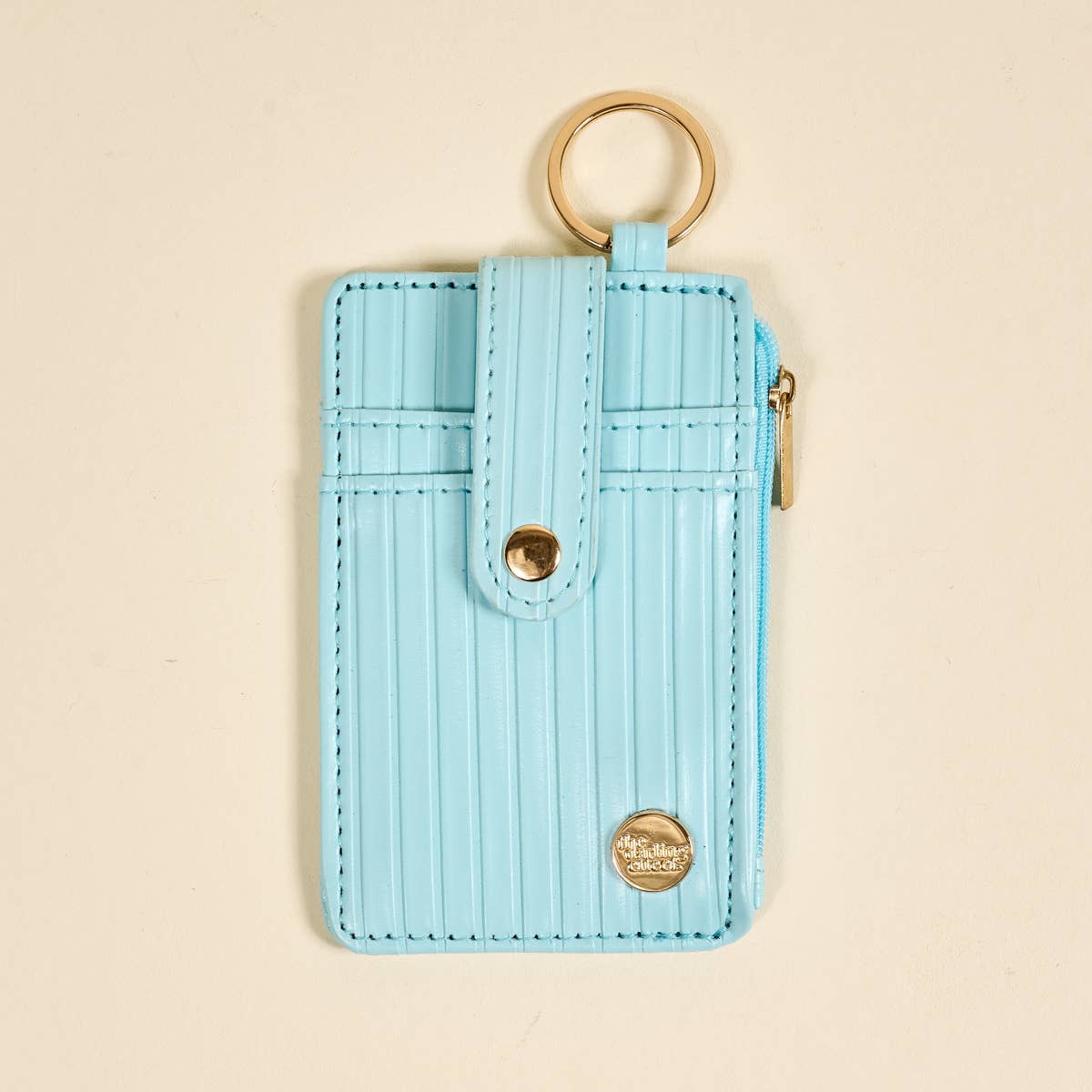 Ripple Ridge Keychain Wallet | Blue