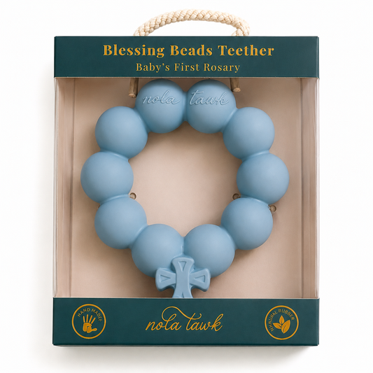 Blue Blessing Beads Teether