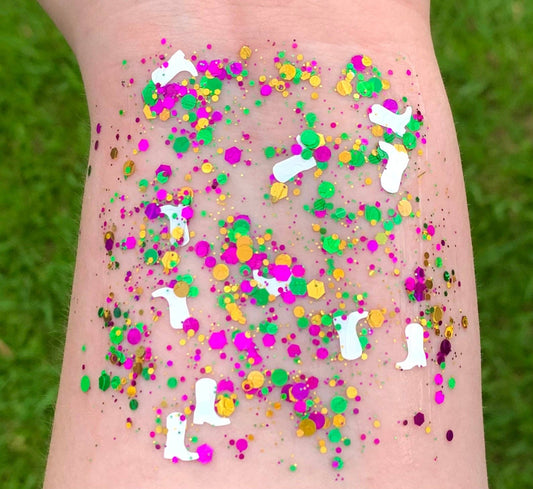 Mardi Gras Boots Organic Hair/Body/Face Glitter | 10g