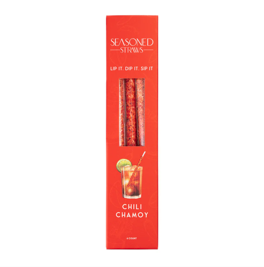 Chili Chamoy Seasoned Straws | 6ct