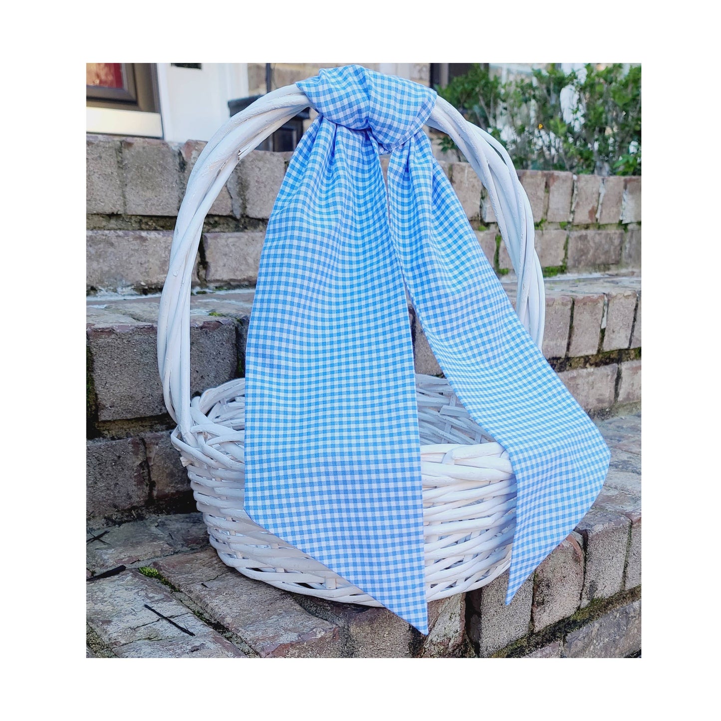 Chocolate Gingham Sash | 44”