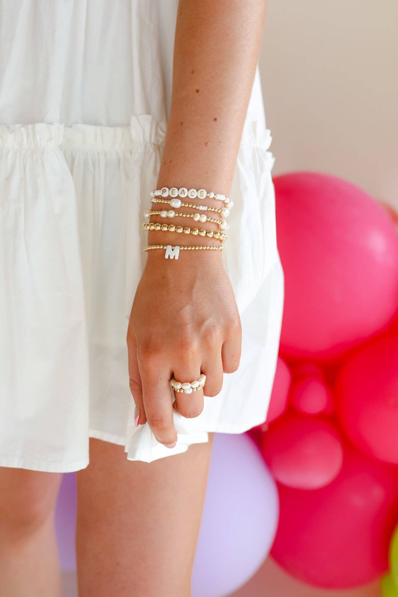 Coastal Pearl Bracelet in Gold | Standard 6.75”