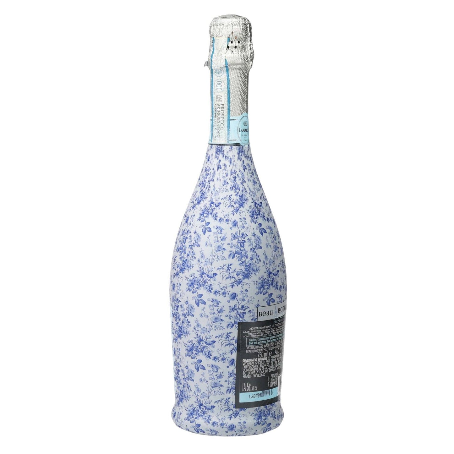 Beau Bottles Wrap | Grand-millenial Blue Floral