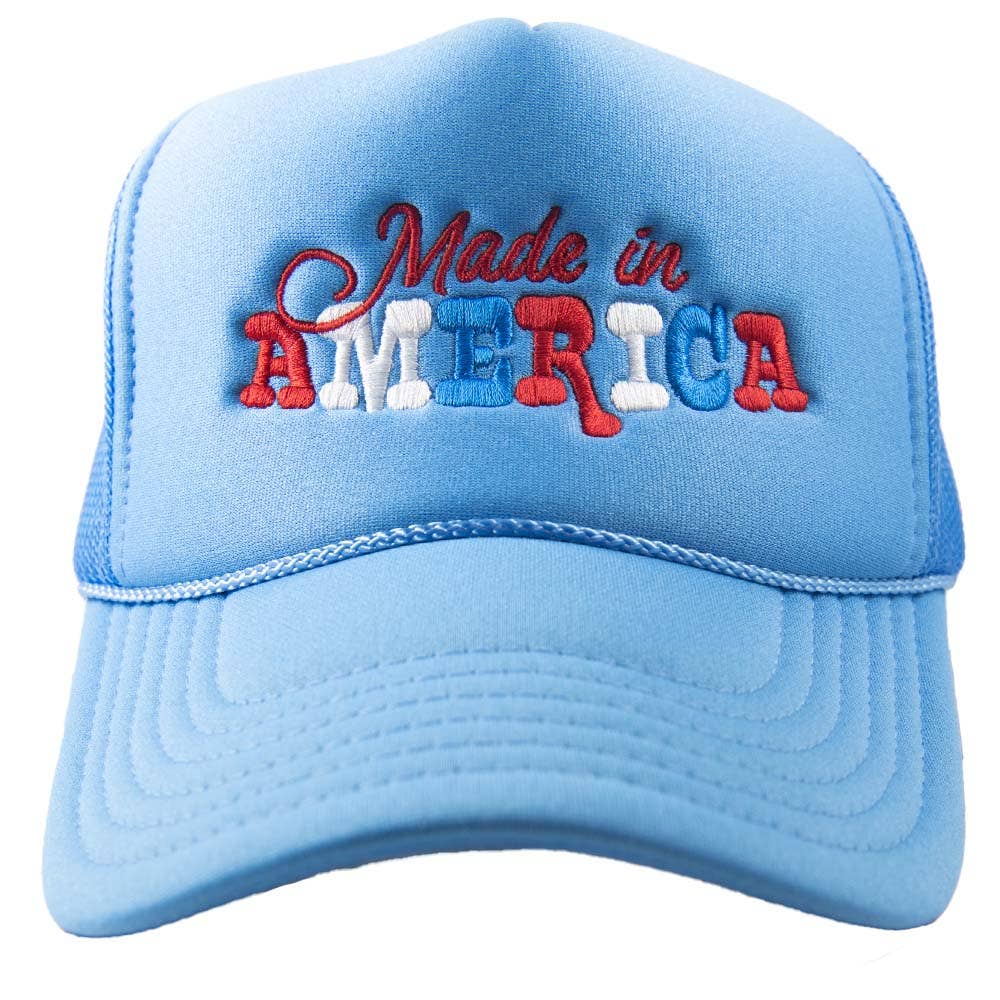 Made in America Foam Trucker Hat | Colbalt Blue