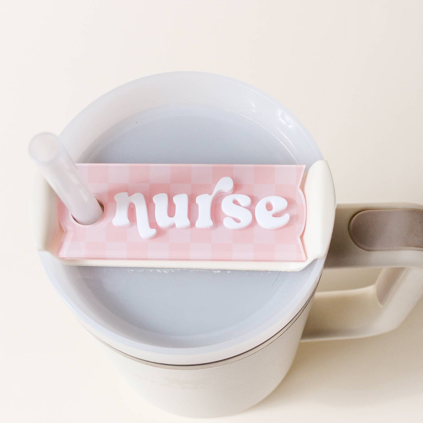 Tumbler Lid Tag | Nurse