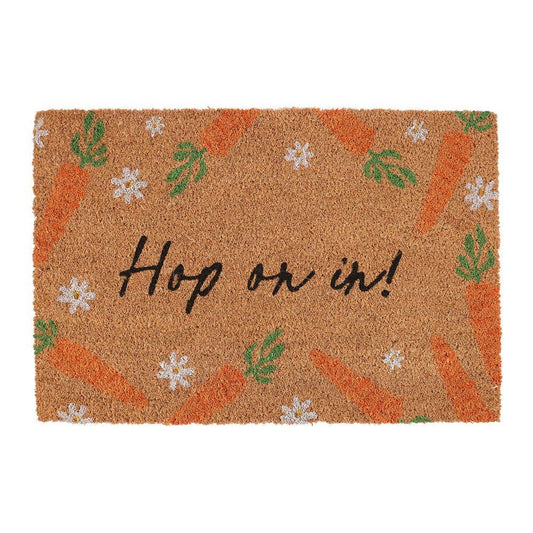 Natural Hop On In Easter Doormat
